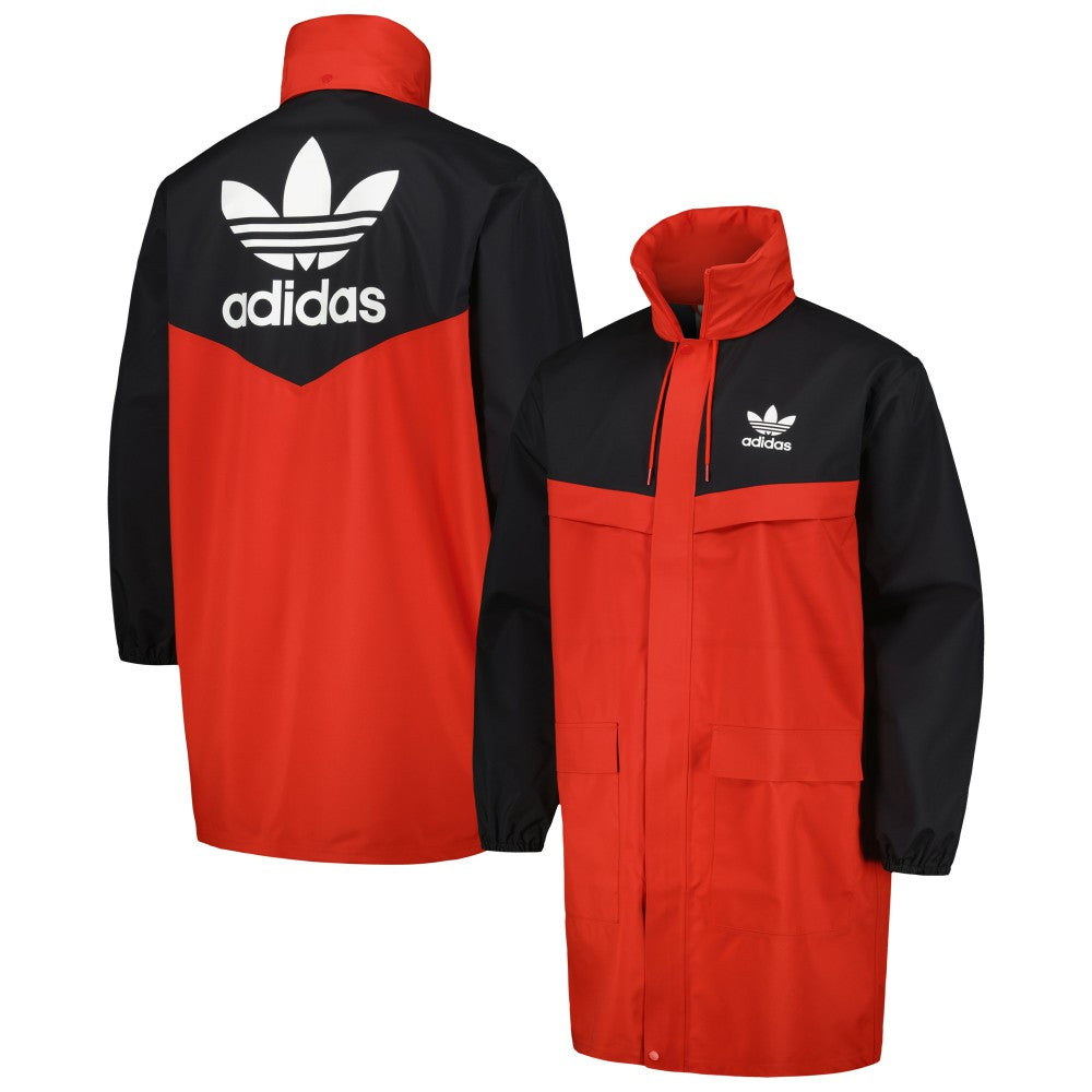 Manchester United Originals Hoodie Full-Zip Bench Jacket Red/Black - Adidas