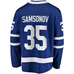 Ilya Samsonov Toronto Maple Leafs Fanatics Home Breakaway Player Jersey Online