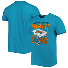 Miami Dolphins Homage Stadium Tri-Blend T-Shirt