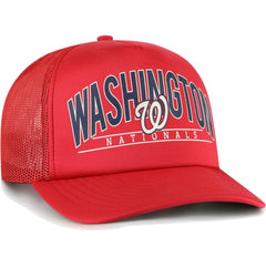 Washington Nationals '47 Backhaul Foam Trucker Snapback Hat | MLB Sale