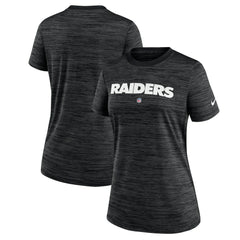 Las Vegas Raiders Nike Women's Sideline Velocity Performance T-Shirt