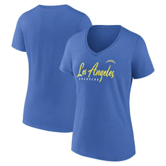 Los Angeles Chargers Fanatics Women's Shine Time V-Neck T-Shirt
