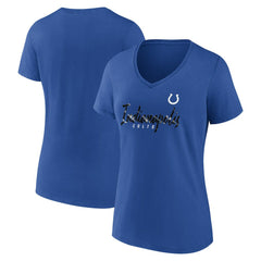 Indianapolis Colts Fanatics Women's Shine Time V-Neck T-Shirt