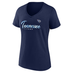 Tennessee Titans Fanatics Women's Shine Time V-Neck T-Shirt