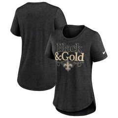 New Orleans Saints Nike Women's Local Fashion Tri-Blend T-Shirt