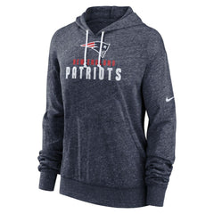New England Patriots Nike Women's Plus Size Gym Vintage Pullover Hoodie