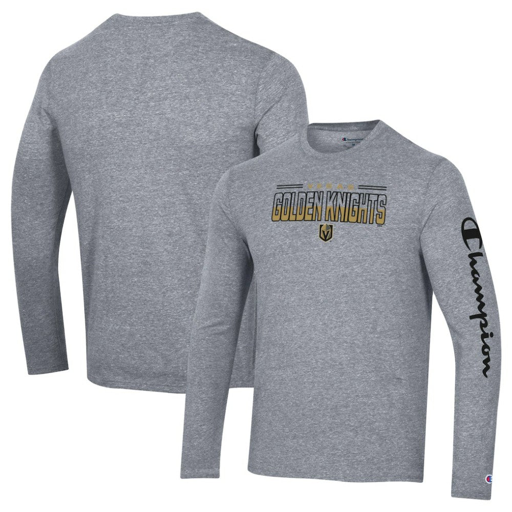 Vegas Golden Knights Champion Tri-Blend Long Sleeve T-Shirt On Sale