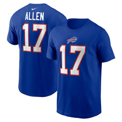 Buffalo Bills Nike Josh Allen Player Name & Number T-Shirt