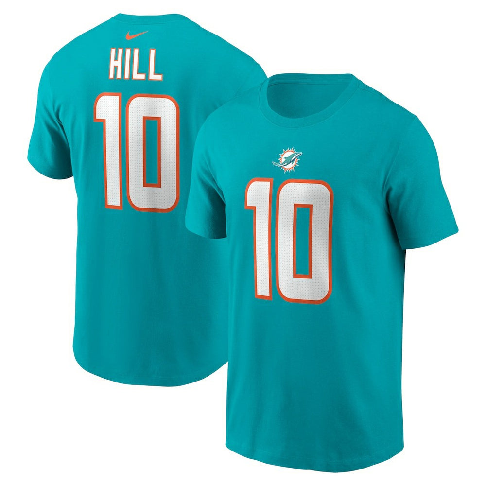 Miami Dolphins Nike Tyreek Hill Player Name & Number T-Shirt