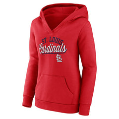 St. Louis Cardinals Fanatics Women's Simplicity Crossover V-Neck Pullover Hoodie | MLB Near me