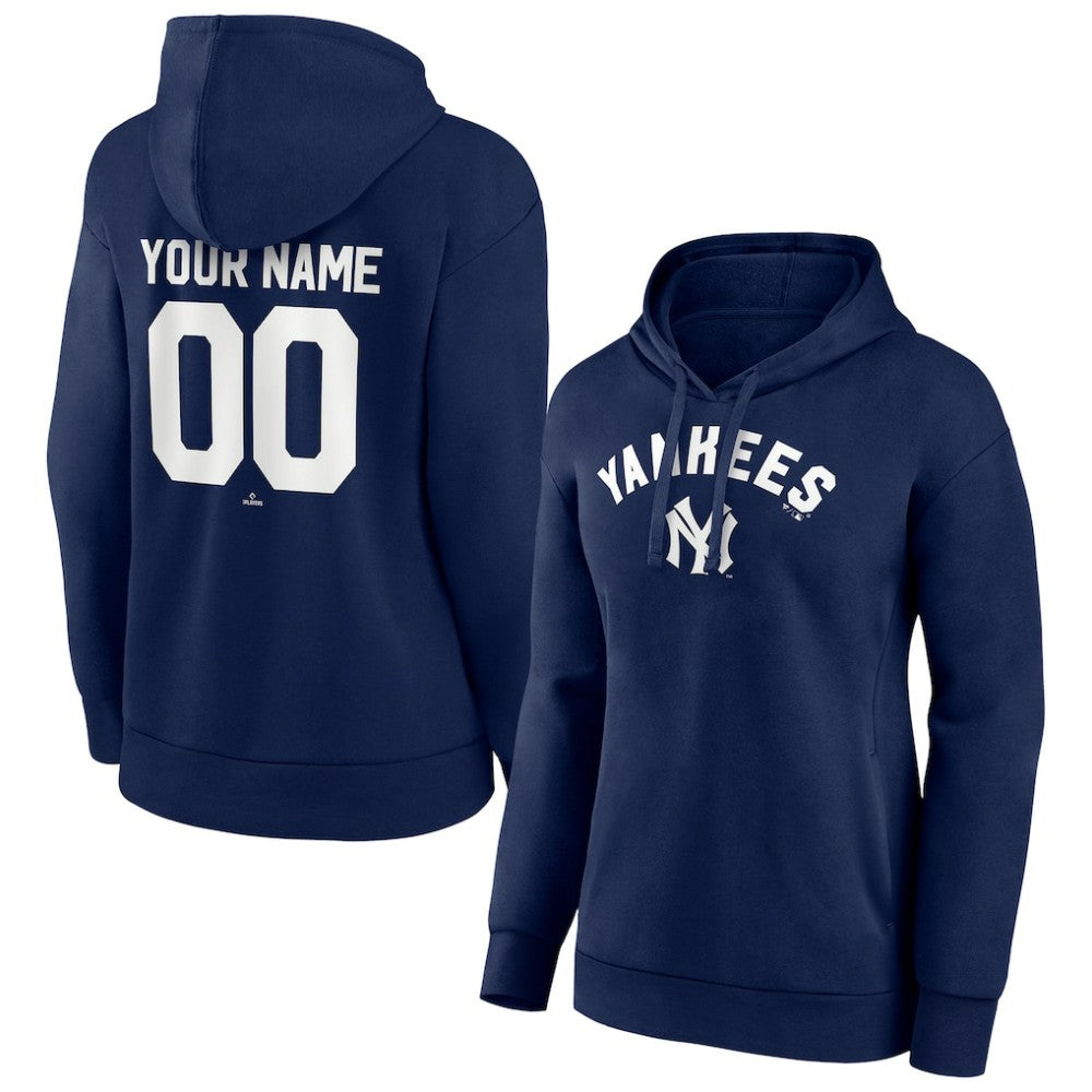 New York Yankees Women's Personalized Cooperstown Collection Winning Streak Pullover Hoodie | MLB Discount