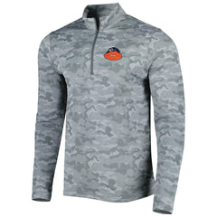 Chicago Bears Antigua Brigade Throwback Quarter-Zip Top