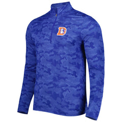 Denver Broncos Antigua Brigade Throwback Quarter-Zip Top