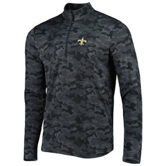 New Orleans Saints Antigua Brigade Quarter-Zip Sweatshirt