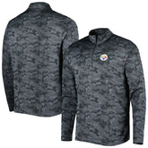 Pittsburgh Steelers Antigua Brigade Quarter-Zip Sweatshirt