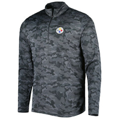Pittsburgh Steelers Antigua Brigade Quarter-Zip Sweatshirt