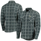 Green Bay Packers Antigua Industry Flannel Button-Up Shirt Jacket