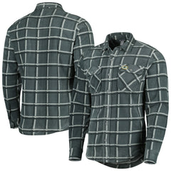 Green Bay Packers Antigua Industry Flannel Button-Up Shirt Jacket