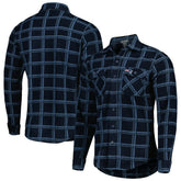 New England Patriots Antigua Industry Flannel Button-Up Shirt Jacket