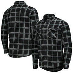 Las Vegas Raiders Antigua Industry Flannel Button-Up Shirt Jacket