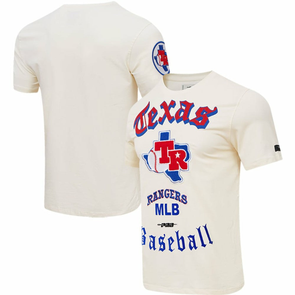 Texas Rangers Pro Standard Cooperstown Collection Old English T-Shirt | MLB New