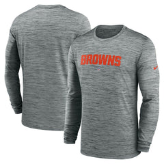 Cleveland Browns Nike Sideline Team Velocity Performance Long Sleeve T-Shirt