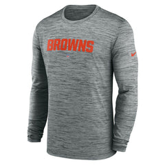 Cleveland Browns Nike Sideline Team Velocity Performance Long Sleeve T-Shirt