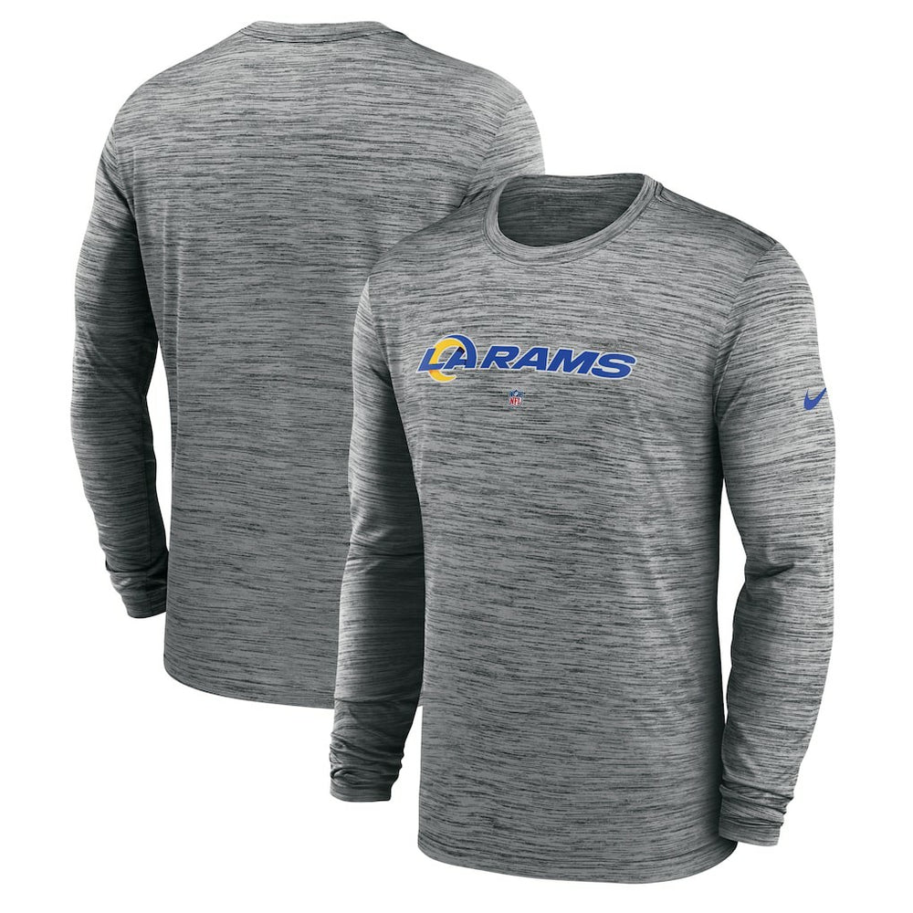 Los Angeles Rams Nike Sideline Team Velocity Performance Long Sleeve T-Shirt