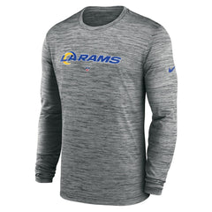 Los Angeles Rams Nike Sideline Team Velocity Performance Long Sleeve T-Shirt