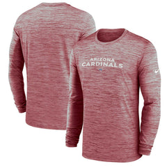 Arizona Cardinals Nike Sideline Team Velocity Performance Long Sleeve T-Shirt