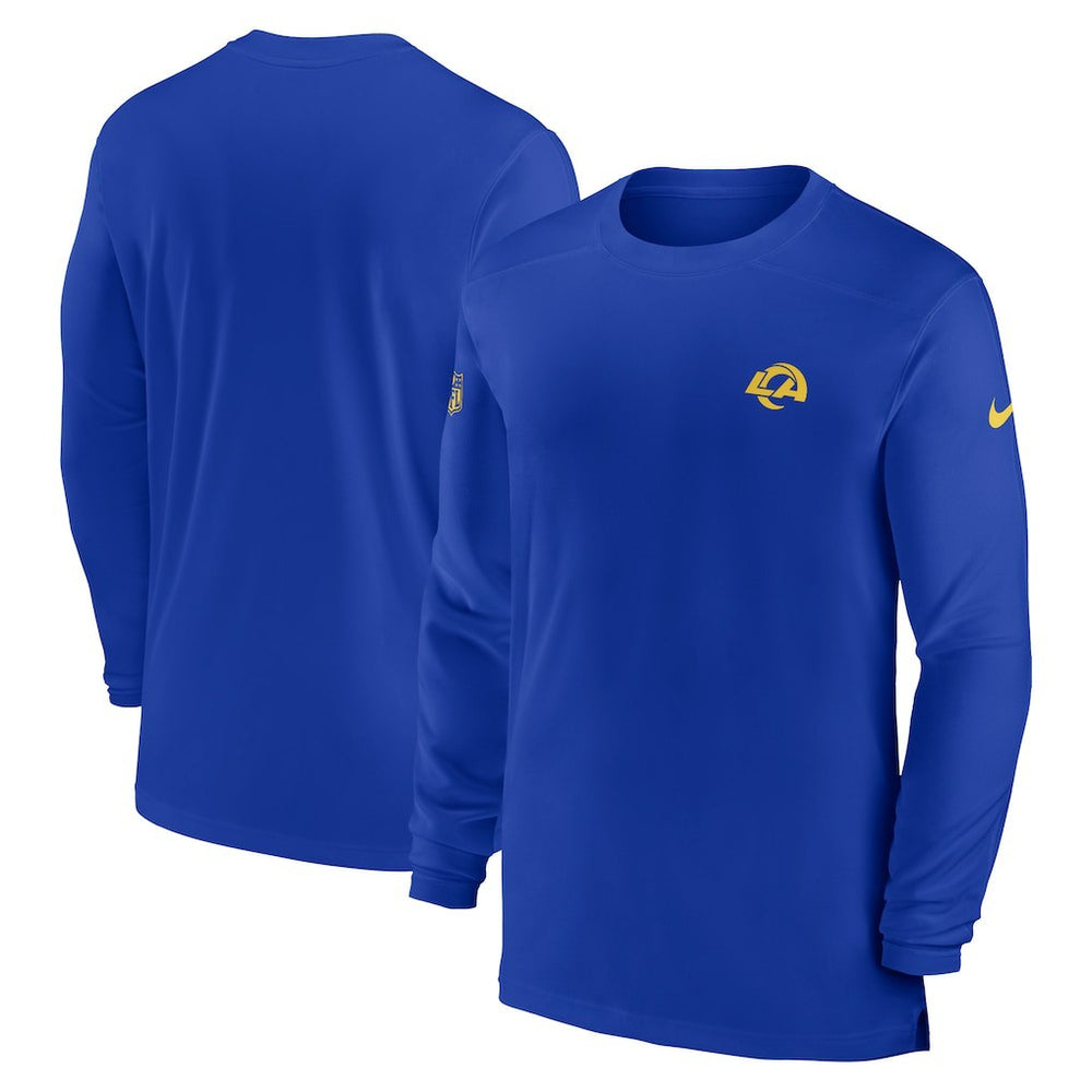 Los Angeles Rams Nike Sideline Coach Performance Long Sleeve T-Shirt