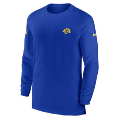 Los Angeles Rams Nike Sideline Coach Performance Long Sleeve T-Shirt