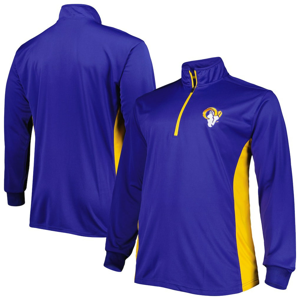 Los Angeles Rams Big & Tall Quarter-Zip Top