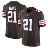 Cleveland Browns Nike Denzel Ward Vapor F.U.S.E. Limited Jersey