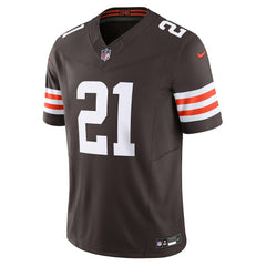 Cleveland Browns Nike Denzel Ward Vapor F.U.S.E. Limited Jersey