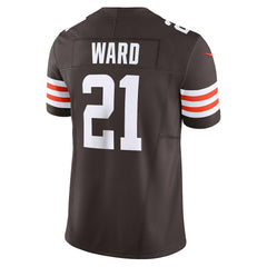 Cleveland Browns Nike Denzel Ward Vapor F.U.S.E. Limited Jersey