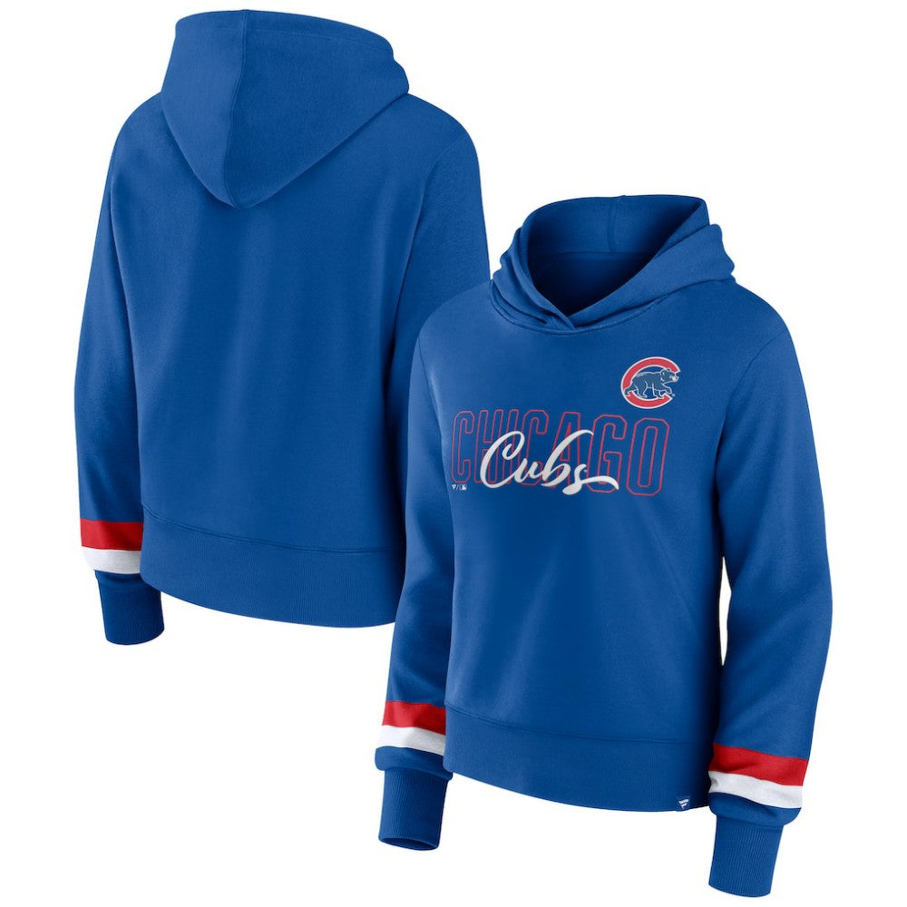 Chicago Cubs Fanatics Women's Over Under Pullover Hoodie | MLB New