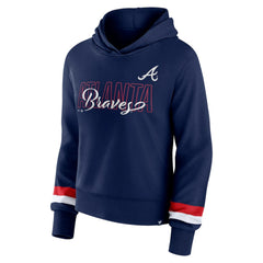Atlanta Braves Fanatics Women's Over Under Pullover Hoodie | MLB New