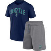 Seattle Mariners Fanatics Arch T-Shirt & Shorts Combo Set | MLB Discount