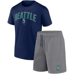 Seattle Mariners Fanatics Arch T-Shirt & Shorts Combo Set | MLB Discount