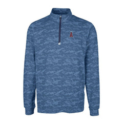 Los Angeles Angels Cutter & Buck Big & Tall Traverse Camo Print Stretch Quarter-Zip Pullover Top | MLB On Sale