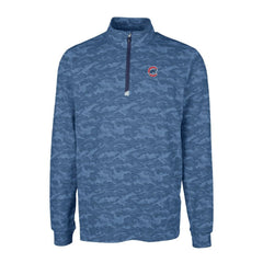 Chicago Cubs Cutter & Buck Big & Tall Traverse Camo Print Stretch Quarter-Zip Pullover Top | MLB For sale