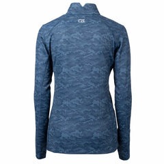 Cleveland Guardians Cutter & Buck Women's Traverse Camo Print Stretch Quarter-Zip Pullover Top | MLB US