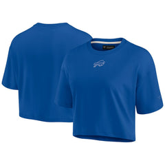 Buffalo Bills Fanatics Women's Elements Super Soft Boxy Cropped T-Shirt