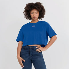 Buffalo Bills Fanatics Women's Elements Super Soft Boxy Cropped T-Shirt
