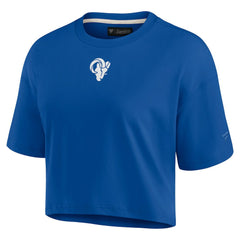 Los Angeles Rams Fanatics Women's Elements Super Soft Boxy Cropped T-Shirt