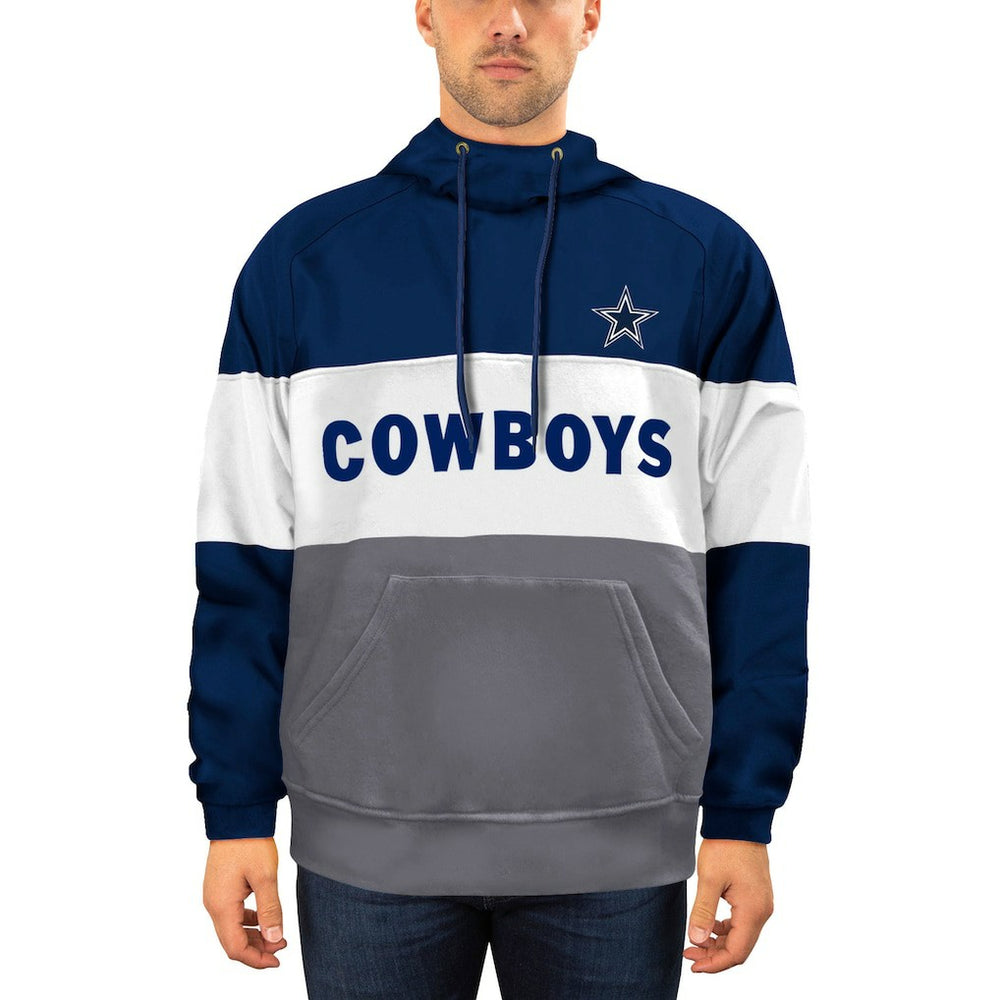 Dallas Cowboys New Era Big & Tall Fleece Star Pullover Hoodie