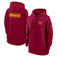 Washington Commanders Nike Women's 2023 Sideline Club Fleece Pullover Hoodie