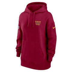 Washington Commanders Nike Women's 2023 Sideline Club Fleece Pullover Hoodie