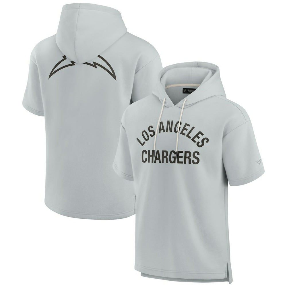 Los Angeles Chargers Fanatics Unisex Elements Super Soft Fleece Short Sleeve Pullover Hoodie